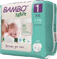 PANNOLINI BAMBO NATURE NEW BORN 2/4kg 22pz