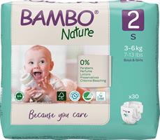 PANNOLINI BAMBO NATURE MINI TAGLIA 2 3/6kg 30pz