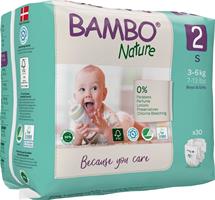 PANNOLINI BAMBO NATURE MINI TAGLIA 2 3/6kg 30pz