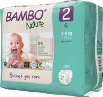 PANNOLINI BAMBO NATURE MINI TAGLIA 2 3/6kg 30pz