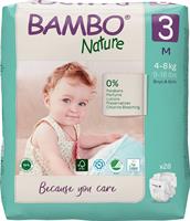 PANNOLINI BAMBO NATURE MIDI TAGLIA 3 4/8kg 28pz