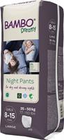 PANNOLINI PER LA NOTTE BAMBO DREAMY NIGHT PANTS GIRL 8-15 ANNI 35/50kg 10pz