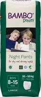 PANNOLINI PER LA NOTTE BAMBO DREAMY NIGHT PANTS BOY 8-15 ANNI 35/50kg 10pz