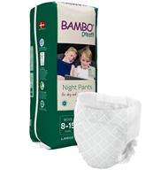 PANNOLINI PER LA NOTTE BAMBO DREAMY NIGHT PANTS BOY 8-15 ANNI 35/50kg 10pz